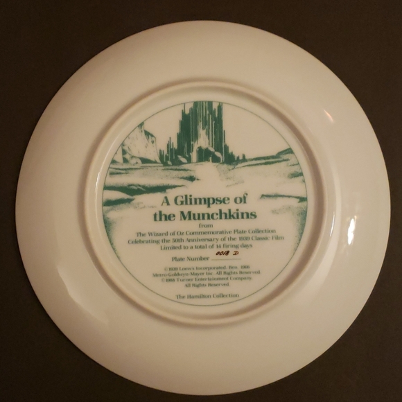 The Wizard of Oz commemorative plate - Picture 2 of 2